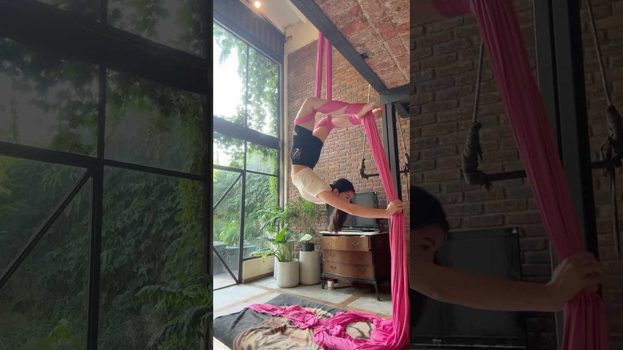 VOLVI A TELAS 🩷 #biannbarberio #telasaereas #acrobacias #entretenimiento #circo