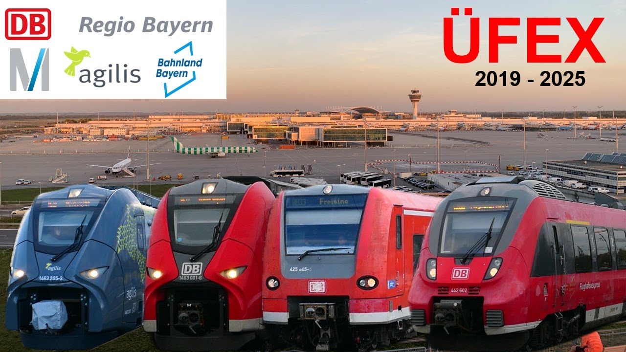 Der Überregionale Flughafenexpress (ÜFEX) im Wandel der Zeit. Eindrücke von 2019 bis 2025