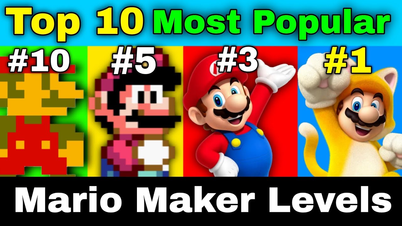 Top 10 MOST POPULAR Mario Maker 2 Levels Of All Time!