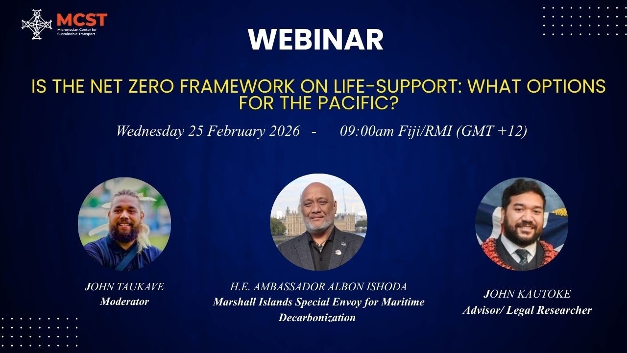 Webinar: Is the Net Zero Framework on Life-Support: What Options for the Pacific?
