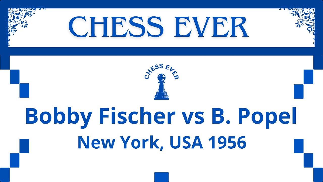 Bobby Fischer vs B. Popel. New York, USA 1964