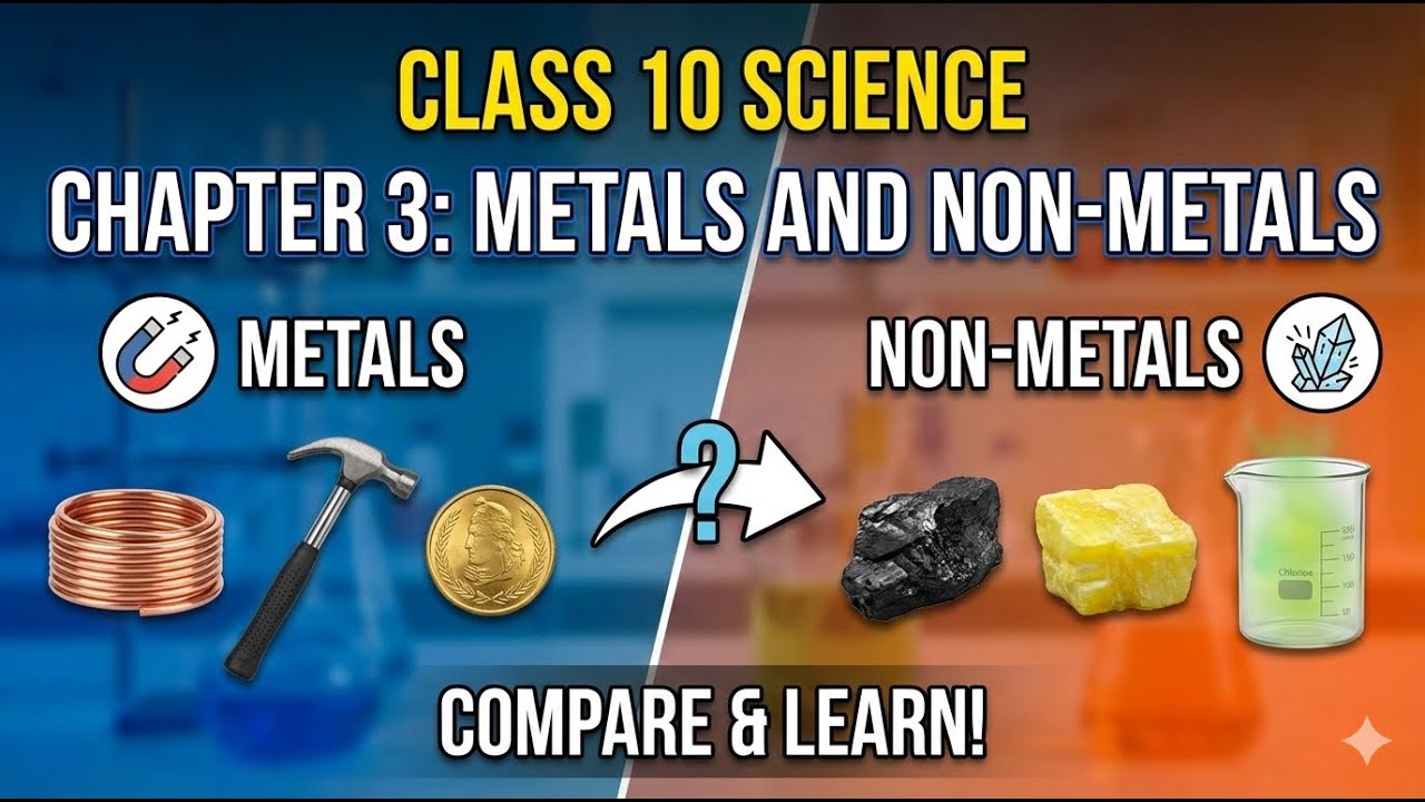Metal and Non Metal Class 10 Chapter 3 in HIndi | Full Animated In Hindi