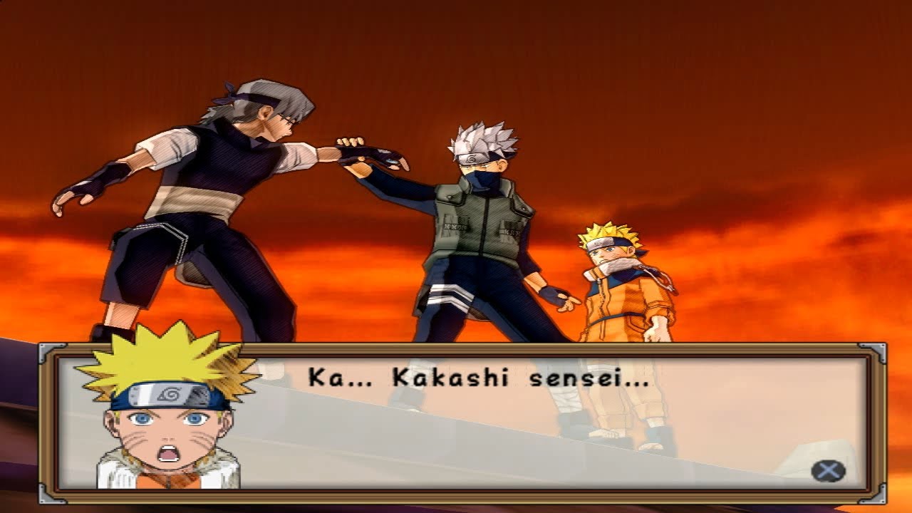 (PCSX2) Naruto Ultimate Ninja 2 Walkthrough Part 50 Sharingan Kakashi vs Kabuto (Gedo Mark Release)