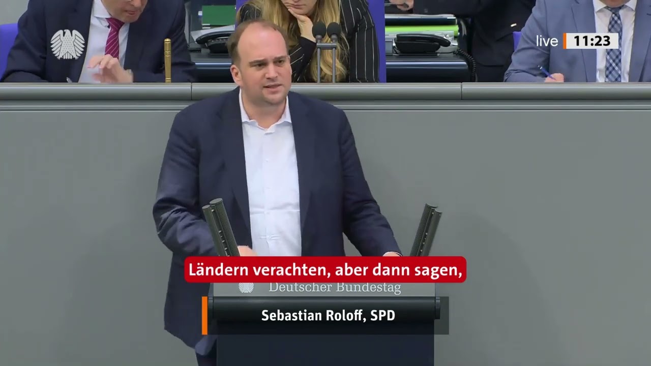 Sebastian Roloff spricht im Deutschen Bundestag über Rohstoffsicherheit in Deutschland