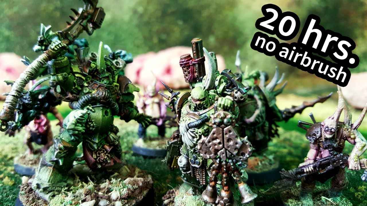 Speed Painting Death Guard Combat Patrol in 20 Hours Without an Airbrush