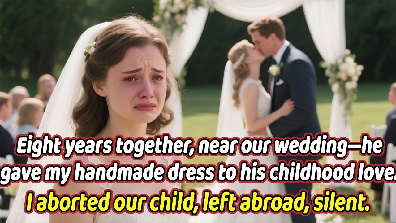 Eight years together,he gave my handmade dress to his childhood love.I aborted our child,left abroad