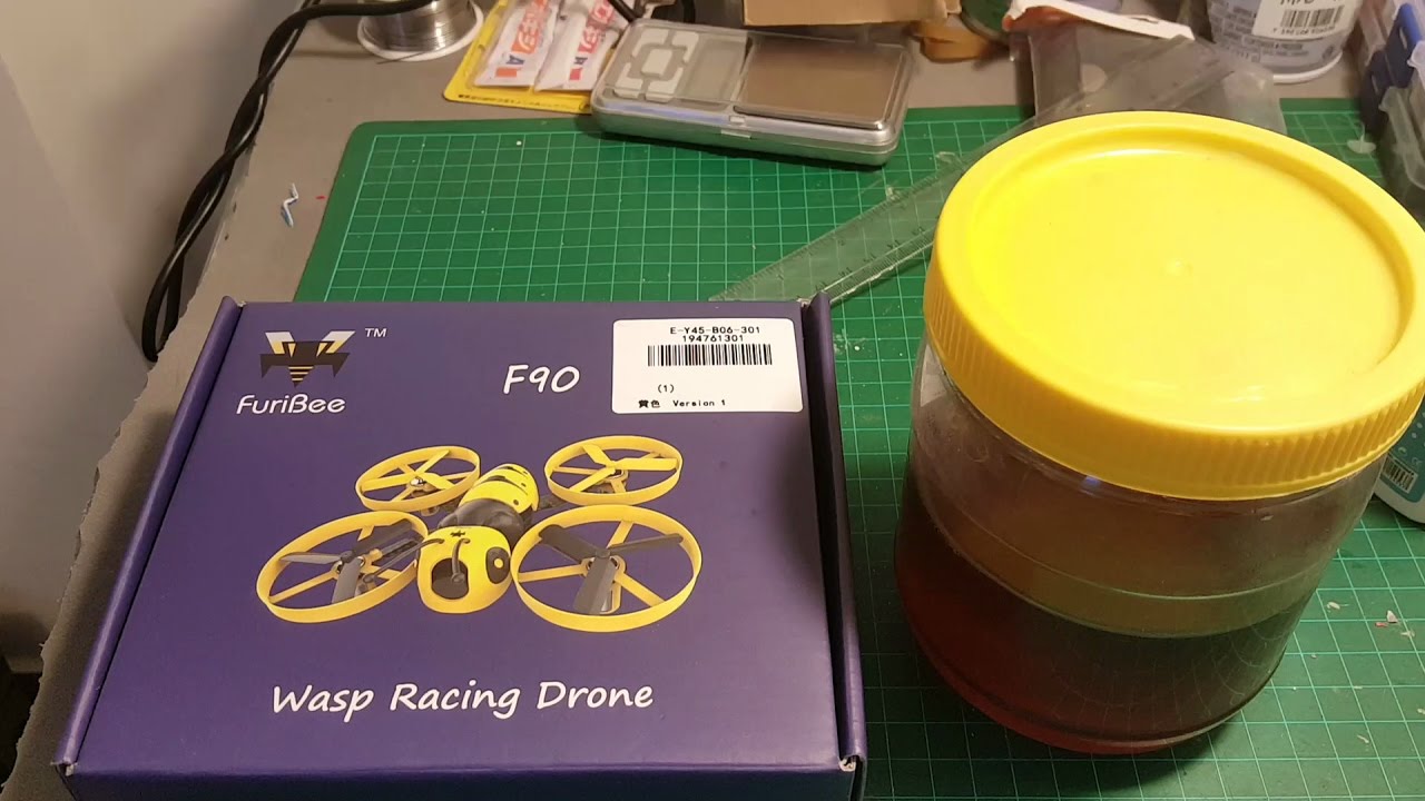 FuriBee F90 90mm Wasp Mini RC Racing Quadcopter - unboxing and review
