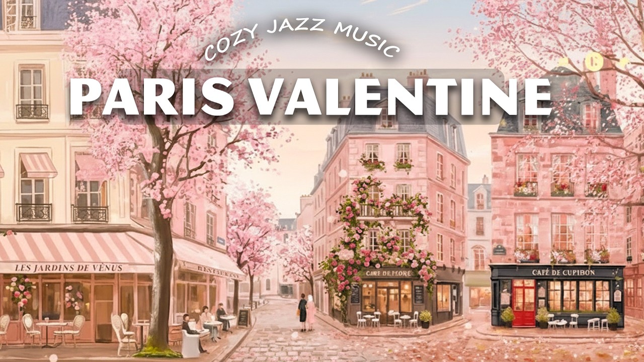 𝐕𝐚𝐥𝐞𝐧𝐭𝐢𝐧𝐞 𝐢𝐧 𝐏𝐚𝐫𝐢𝐬 🌹 French Instrumental Music Playlist | Lovely Jazz Tunes