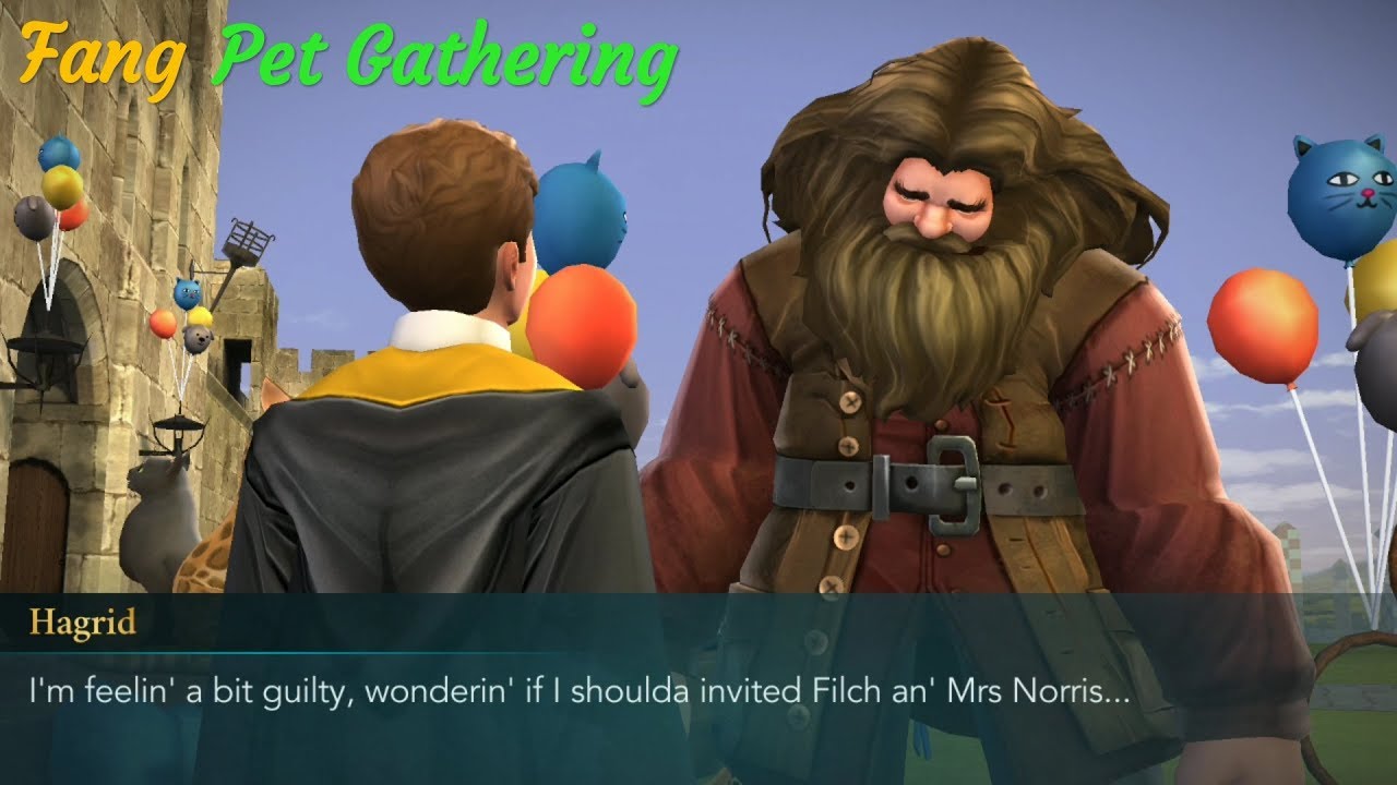 Fang Pet Gathering Harry Potter Hogwarts Mystery