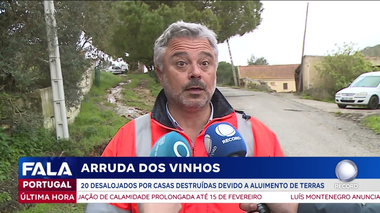 20 desalojados por casas destruídas em Arruda dos Vinhos