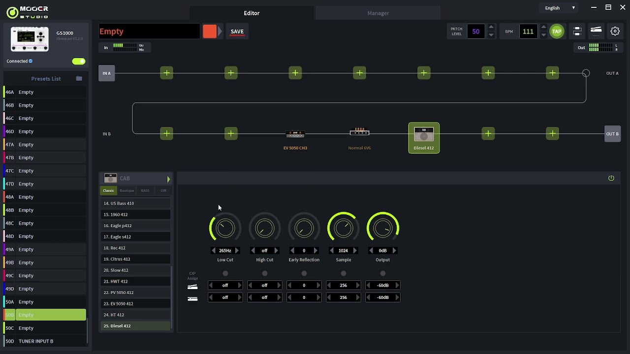 Mooer GS1000 - some modern metal tone from scratch