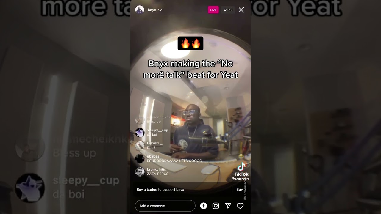 bnyx making &ldquo;No mor&euml; talk&rdquo; beat for #yeat #beat #bnyx #yeattypebeat