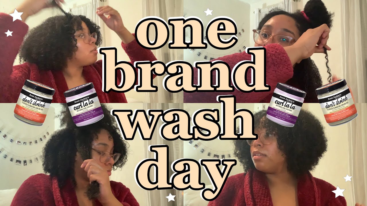 ONE BRAND WASH DAY ft. Aunt Jackie's Curls & Coils Collection | Type 4 Hair | Simply Soribel