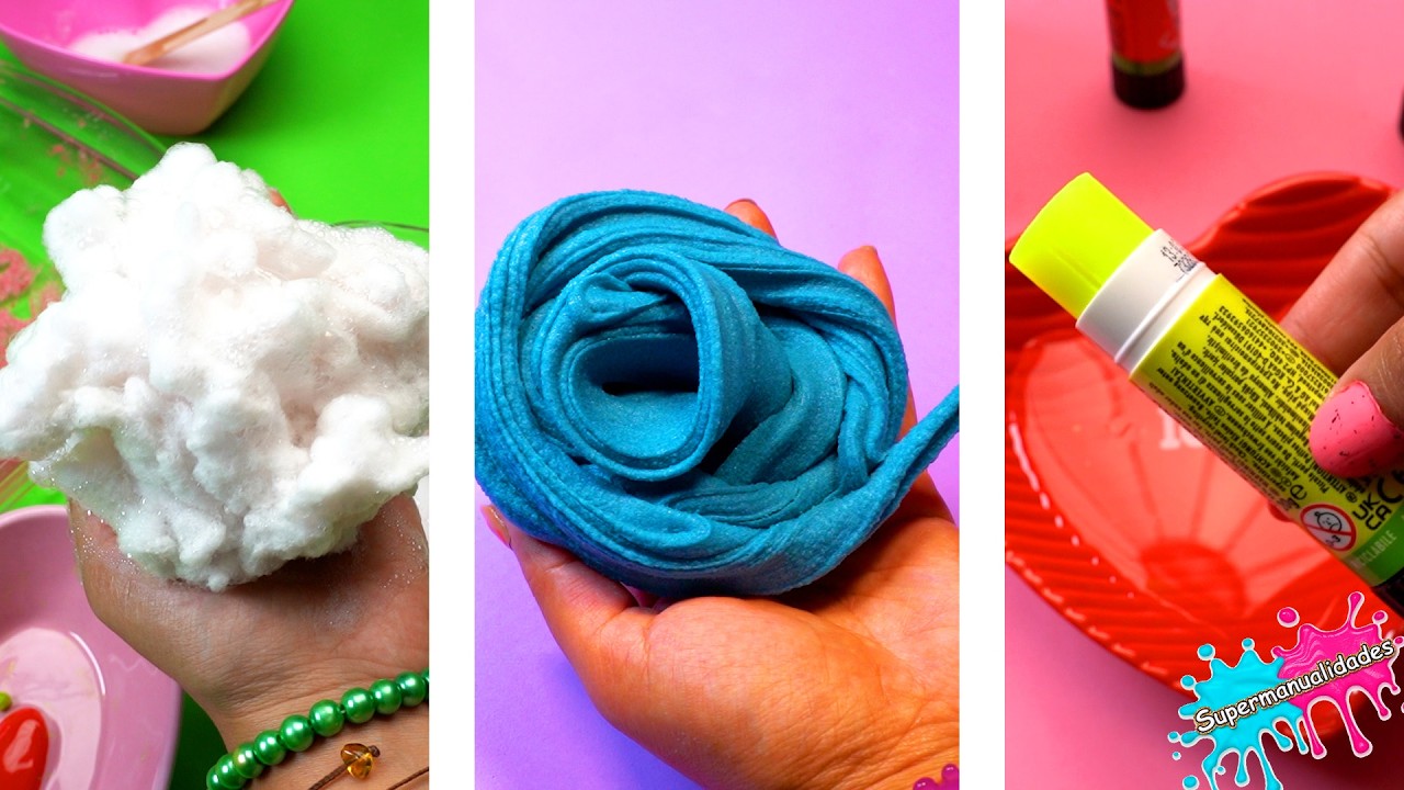 Probando 32 recetas de slime de Tiktok (recopilación) - Supermanualidades