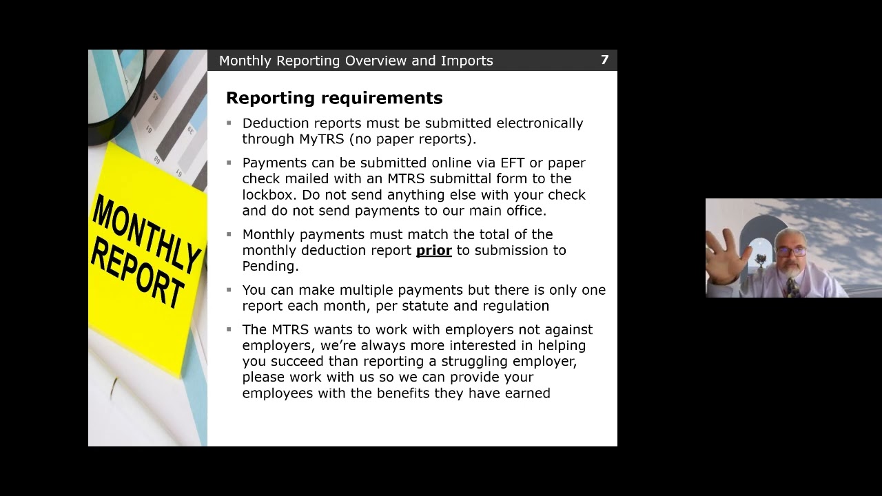 Employer Training - Monthly Reporting Overview, Importing Your Report and Fixing Import Errors.