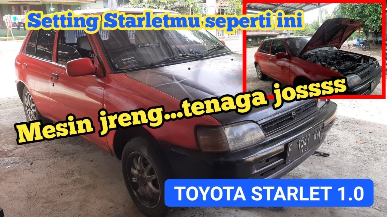 Настройте свою Toyota Starlet так... Двигатель громкий, мощность высокая.