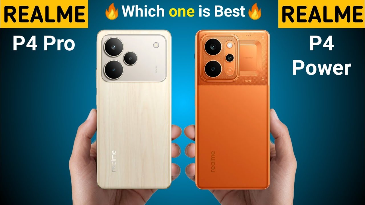 Realme P4 Pro 5G vs Realme P4 Power 5G – Full Comparison 🔥 Which One Should You Buy?
