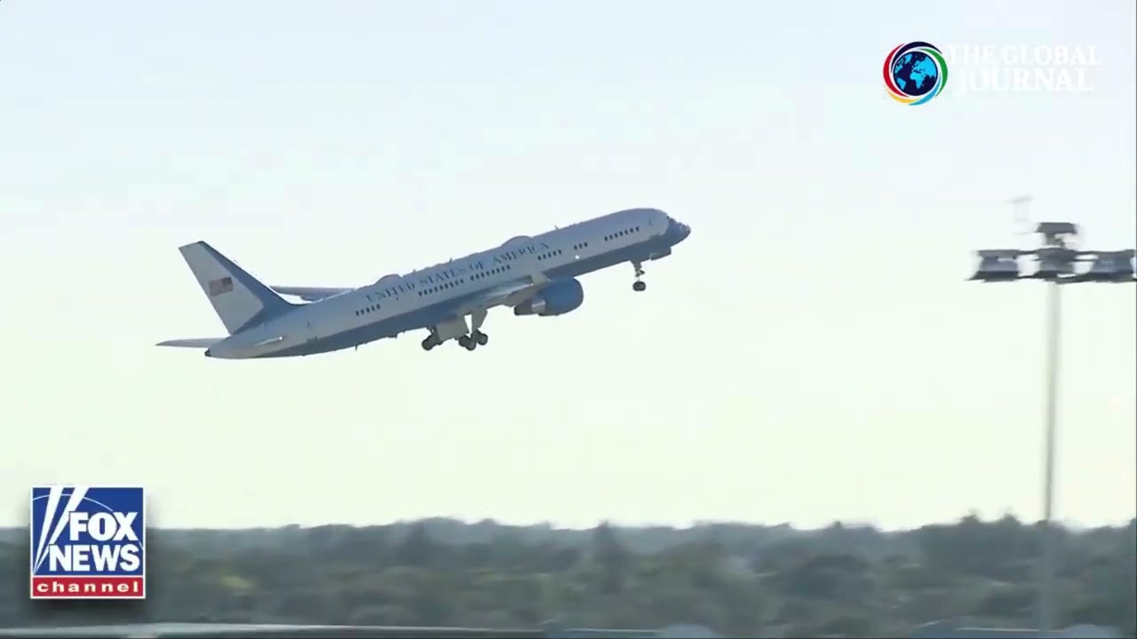 President Trump heads back to the White House after a brief visit to Mar a Lago!