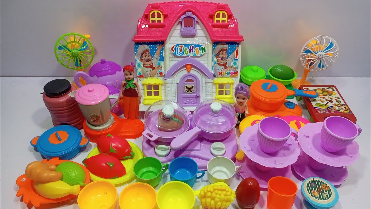 6:05 Minutes Satisfying with Unboxing Hello Kitty Mini Kitchen Set | Super Clay Mini Kitchen Set