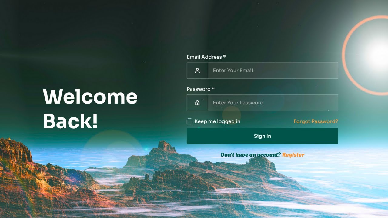 Build a Modern Login Page with HTML & CSS — Step-by-Step Tutorial