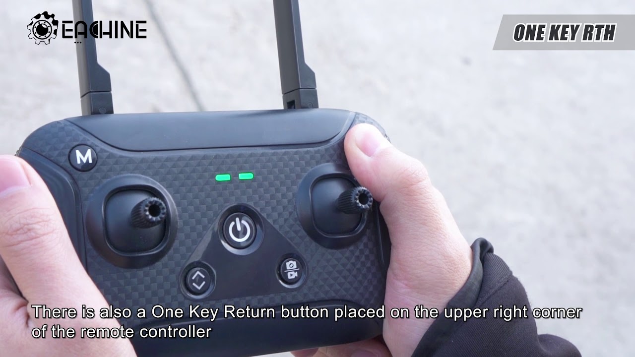 Eachine EX4 One Key RTH On the remote control and App.