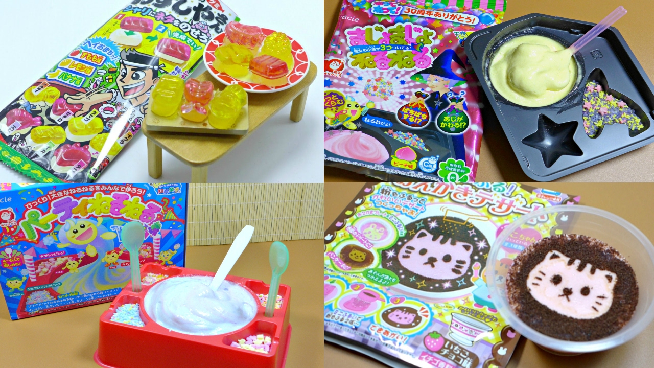 ASMR Unboxing Japanese DIY Candy Kracie Popin Cookin & Other Candy Kit Compilation
