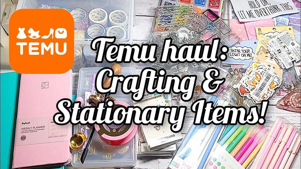 @temu Haul- Crafting & Stationary Items (part 2)