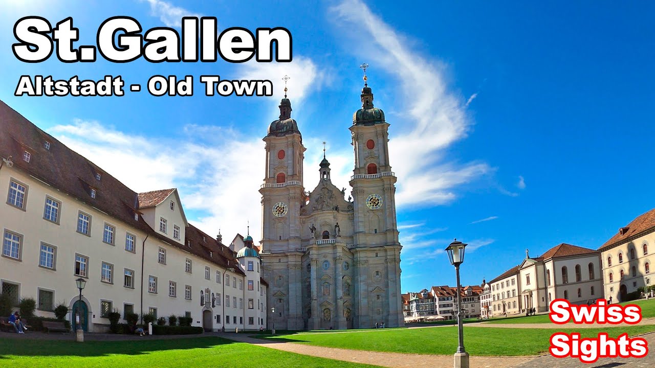 St Gallen Switzerland 4K Wonderful Old Town