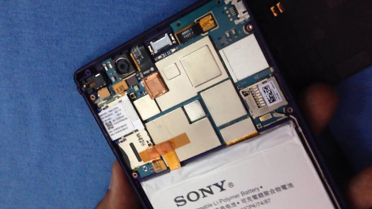 How To Open Sony Xperia T2 Ultra broken lcd touch D5303 D5306 D5322 XM50h XM50t disassembly / repair