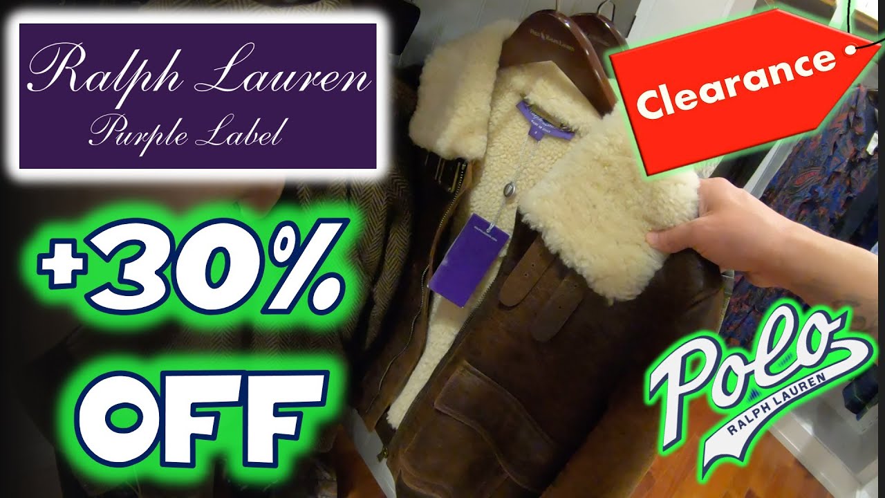 PURPLE LABEL At The Outlets- Polo Ralph Lauren Factory Outlet Shopping Spree- 30% Discount CLEARANCE