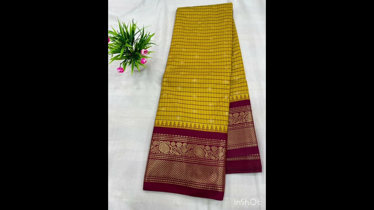 Gadwal mixed silk trends check with blouse sarees. Contact: 089198 71229 @AllTypesOfSaree #trending