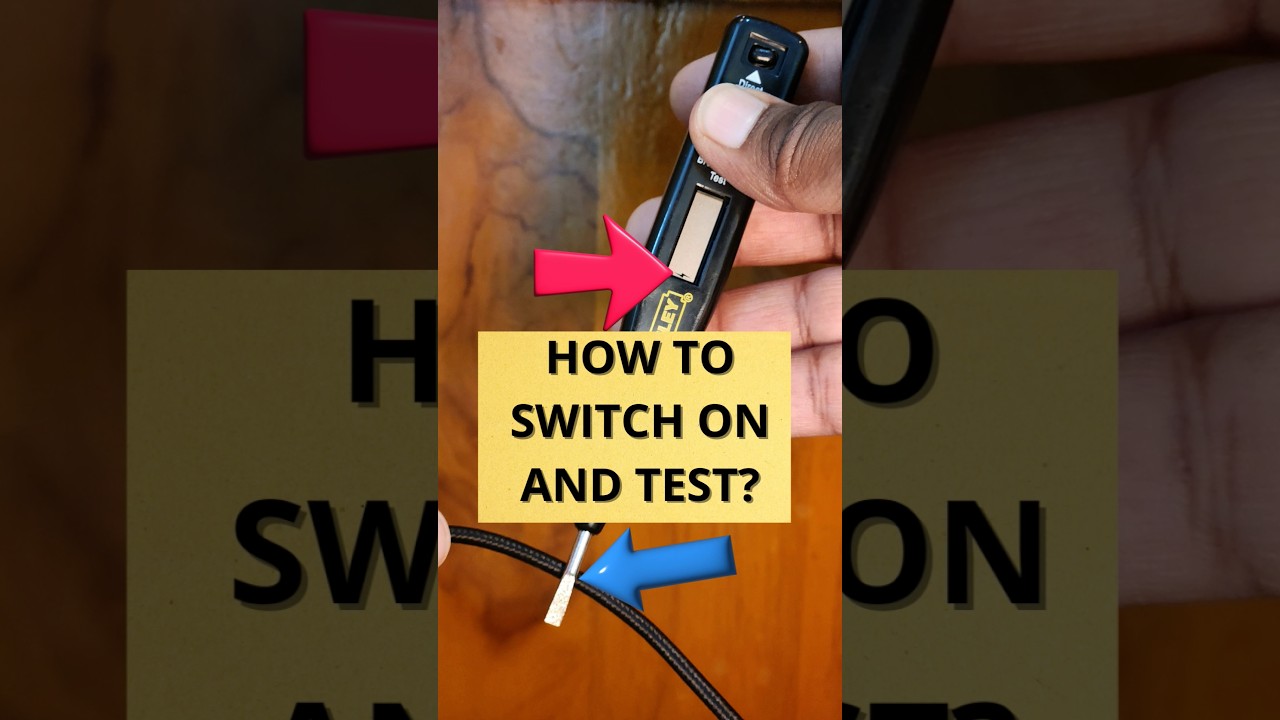 Как включить цифровой тестер напряжения Stanley? #stanley #digitalvoltagetester