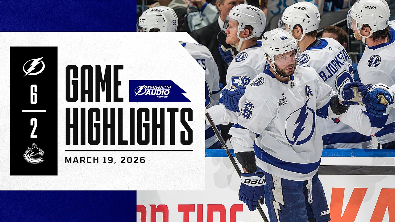 Lightning vs. Canucks | Lightning Radio Highlights | March 19, 2026