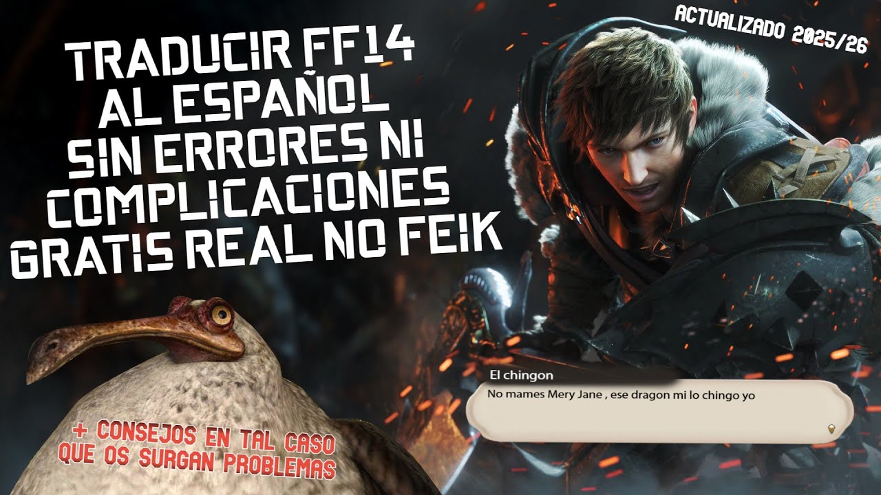 Traducción español para FFXIV Online  | XIVLauncher / actualizado 2026