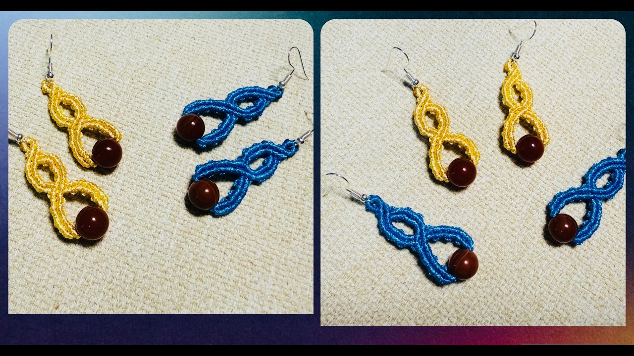 Macrame Earing Round 8 | DIY macrame tutorial just in short minute | easy and cute