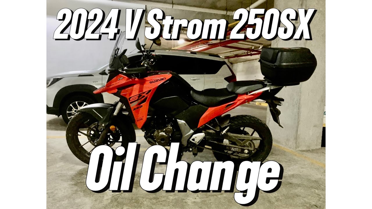 Suzuki V Strom 250 SX Oil Change