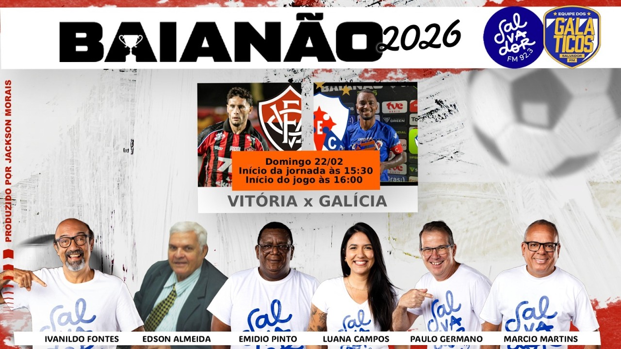 VITÓRIA X GALÍCIA AO VIVO (22/02/26)