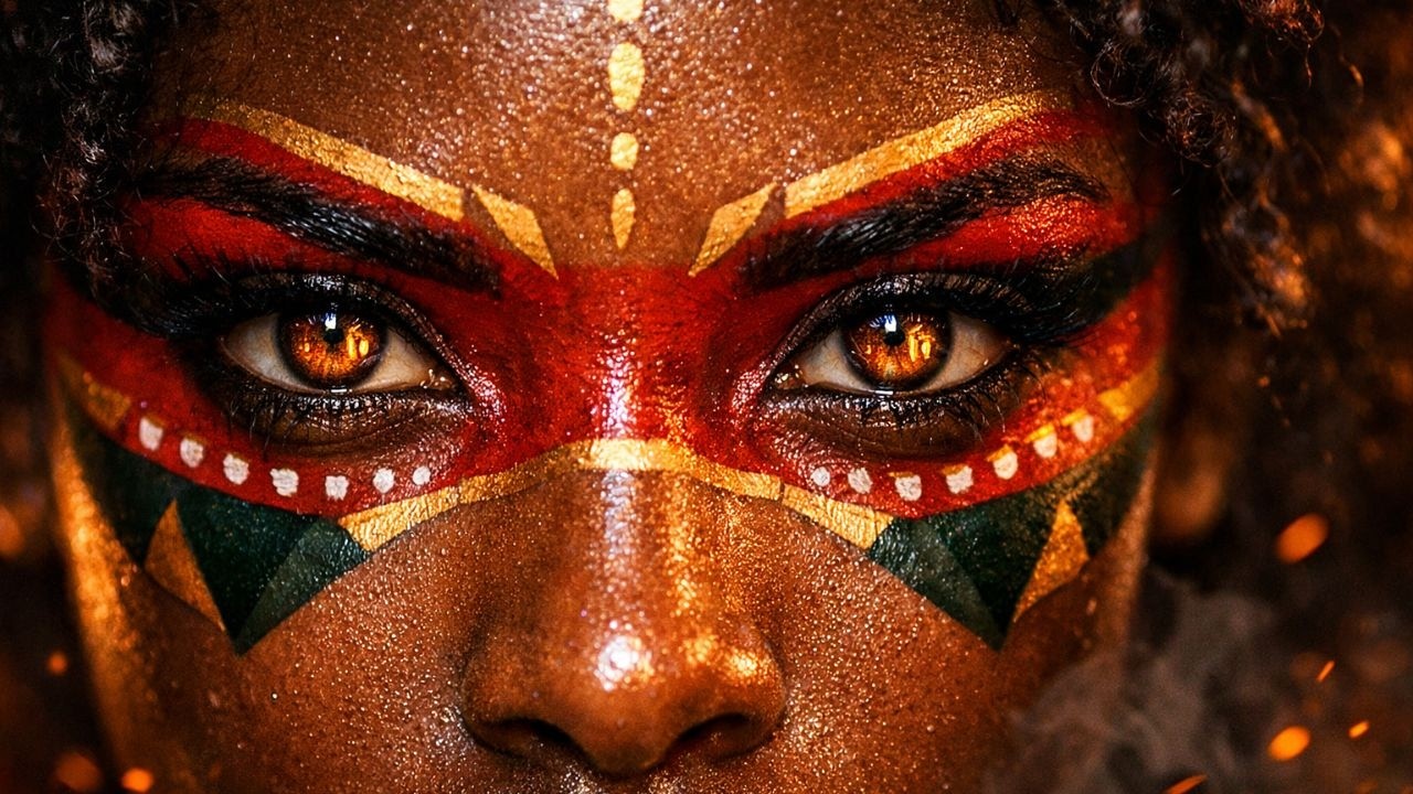 Gongstone Vogue Ritual 🔮🔥 | Afro House Tribal Dance 124 BPM | AI Festival Runway Mexican Afro Ritual