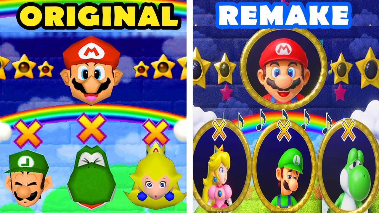 Mario Party Superstars vs Maio Party 2 - Lucky Day of Mario vs Peach vs Luigi vs Yoshi