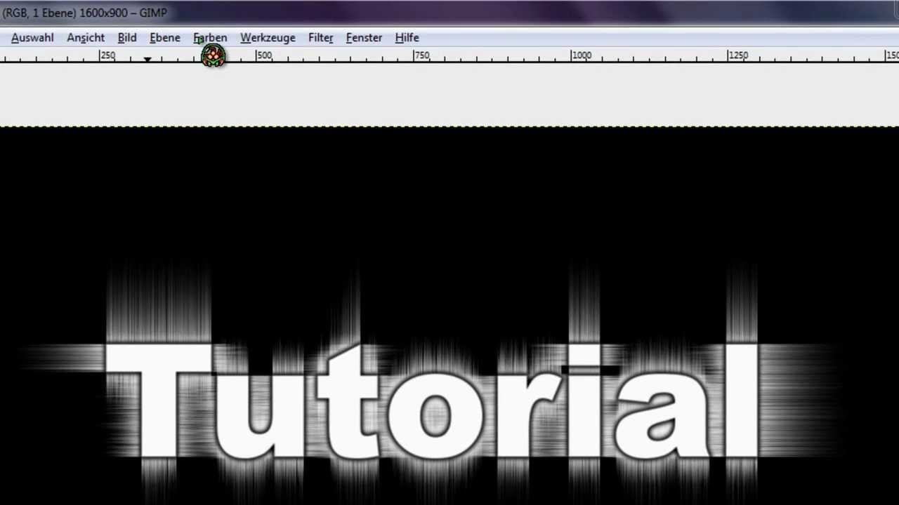GIMP Tutorial German | Verwehter Text