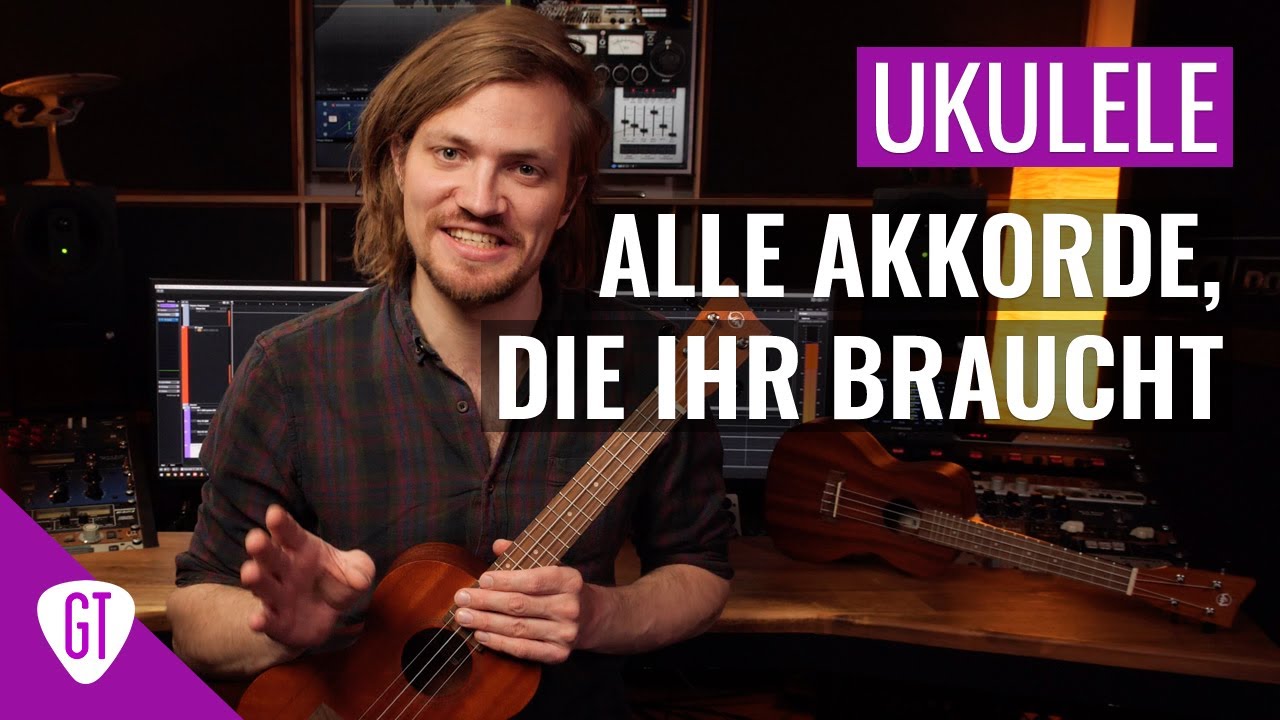 Ukulele - Alle wichtigen Akkorde (CAGED System) | Ukulelen Tutorial Deutsch