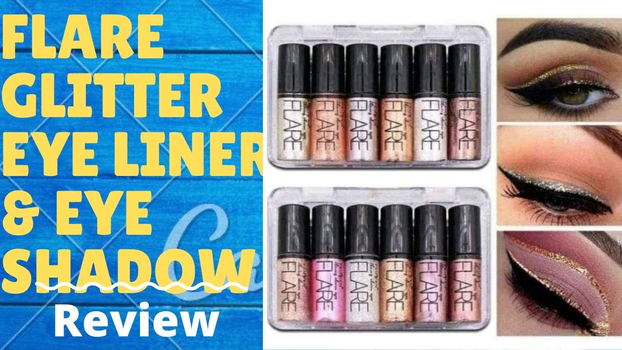 Flare Glitter | review | Flare Glitter Eye-shadow | Glitter Eye-liner