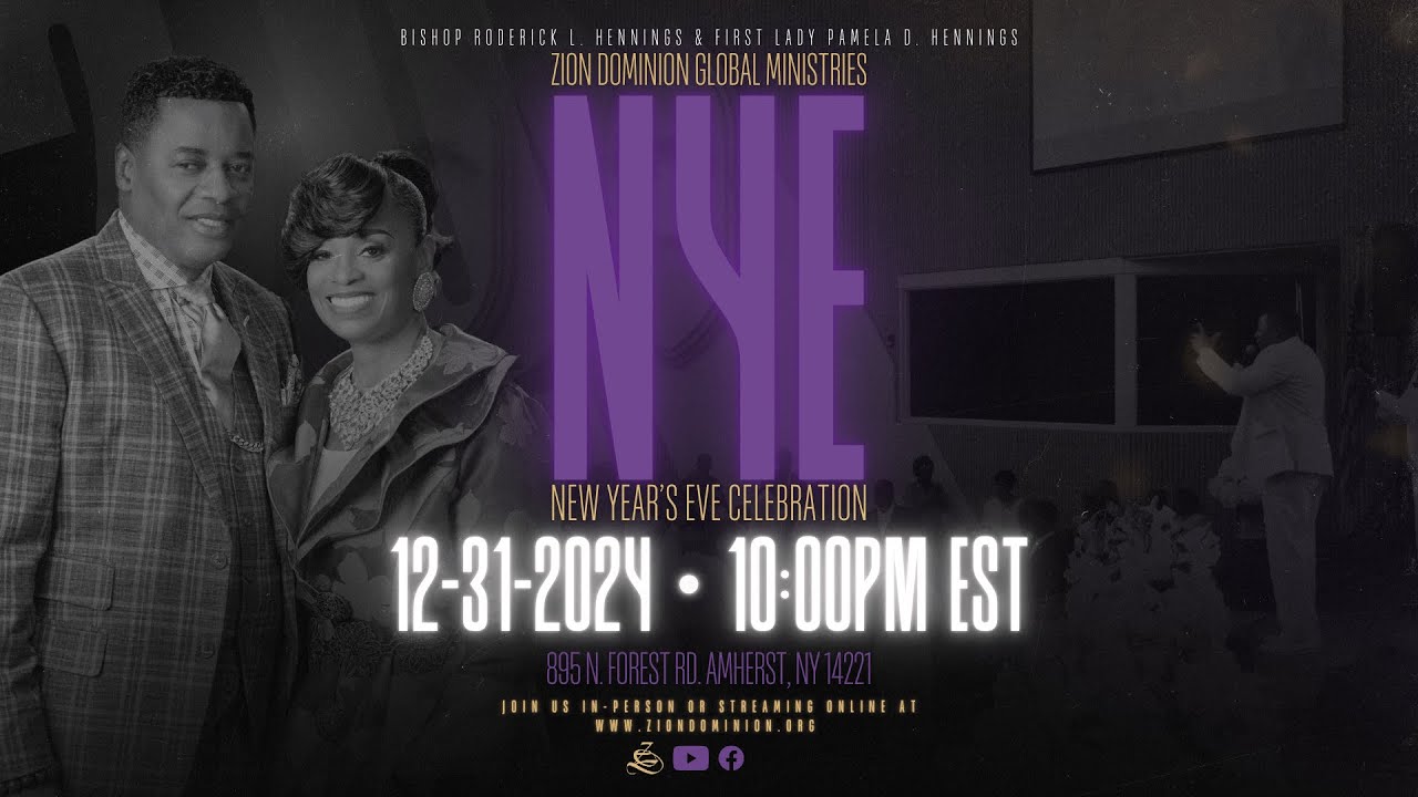 ZDGMV-CHURCH (Amherst): “NYE Celebration Service!” | Bishop Roderick L. Hennings