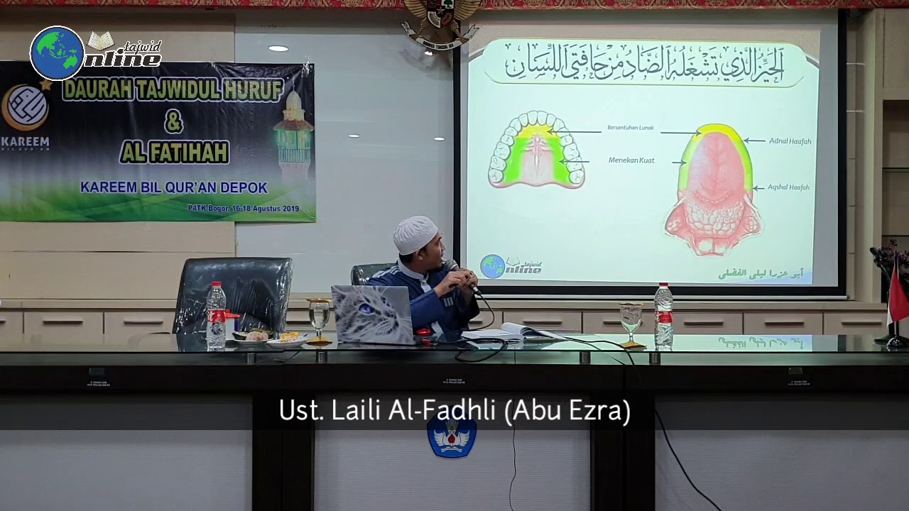 Makhraj Hafatul Lisan (Sisi Lidah) Huruf Dhad ض dan Lam ل - Muhammad Laili Al Fadhli (Ust. Fadhli)