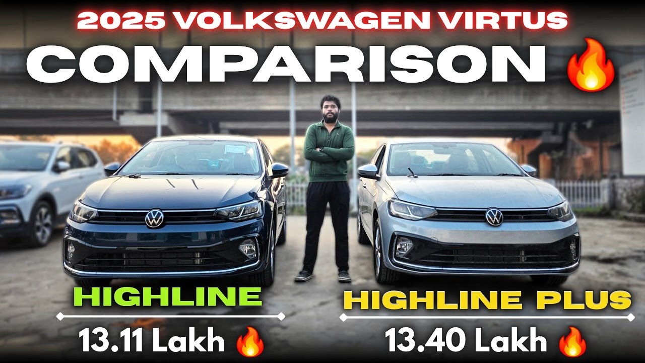 2025 Volkswagen Virtus Highline Vs Highline Plus | Detailed Comparison | beCARladka