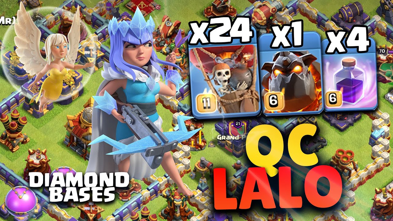 Guide to QUEEN CHARGE LALO at TH 16 2024 | Part 1 - Diamond Bases | Clash of Clans