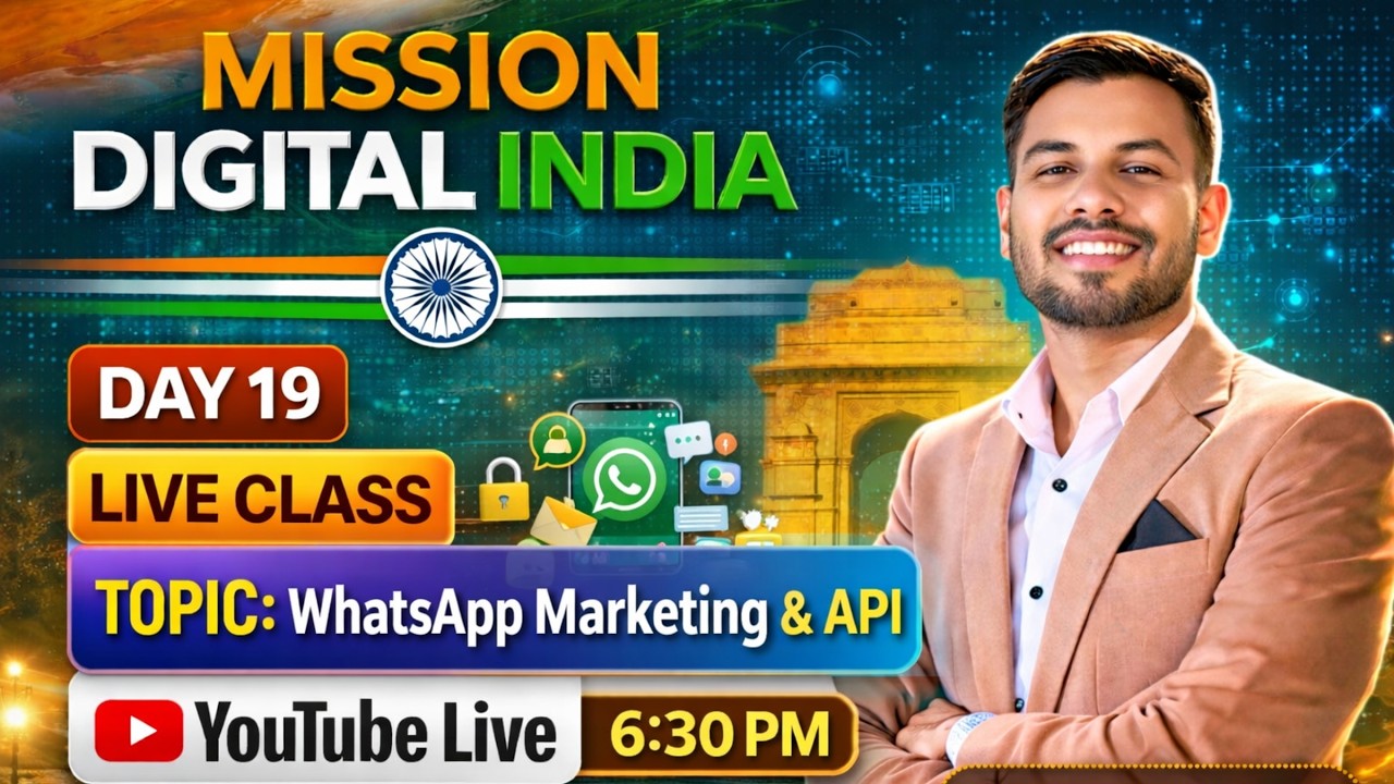 Day 19 🔴 LIVE | WhatsApp Business Tutorial 2026 + WhatsApp API