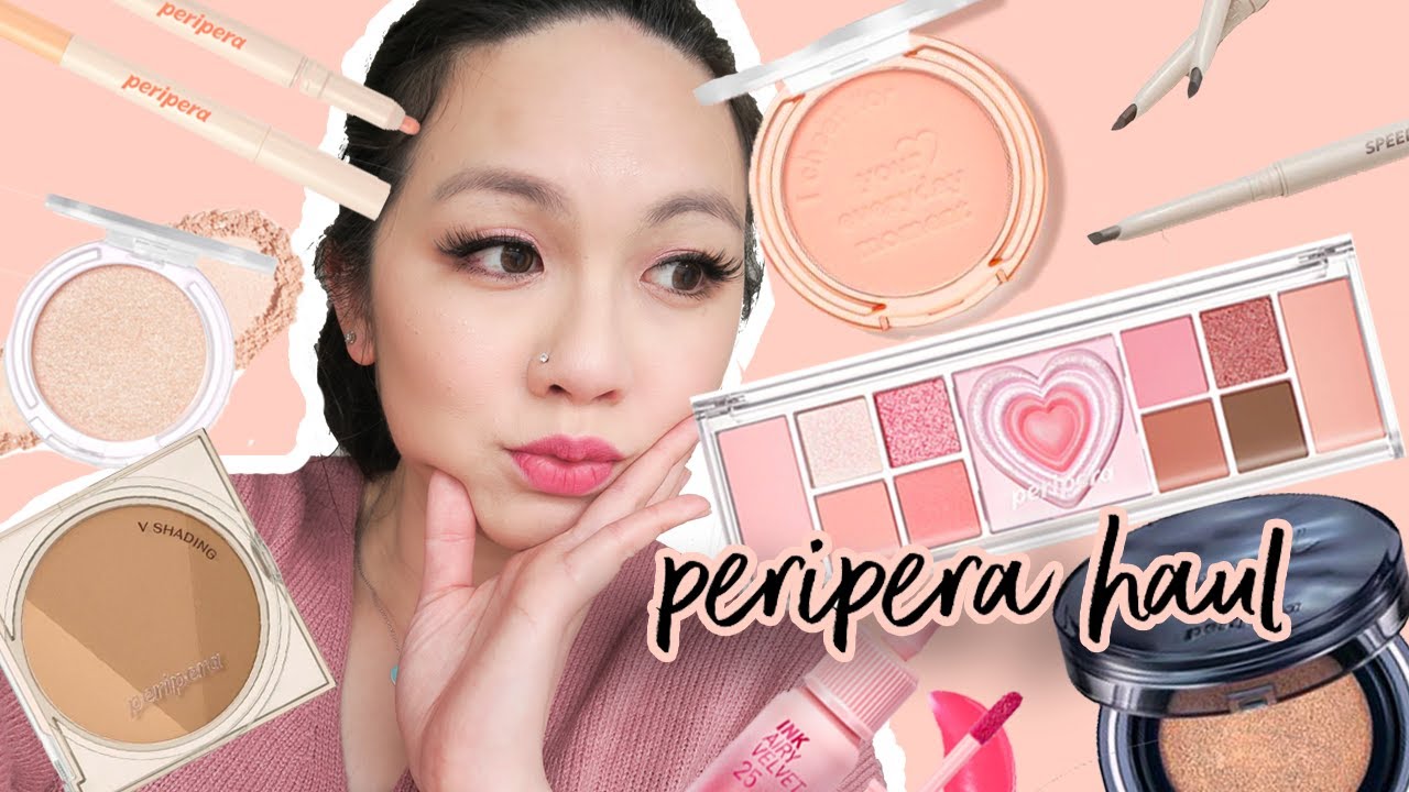 peripera makeup haul|try on&mini reviews