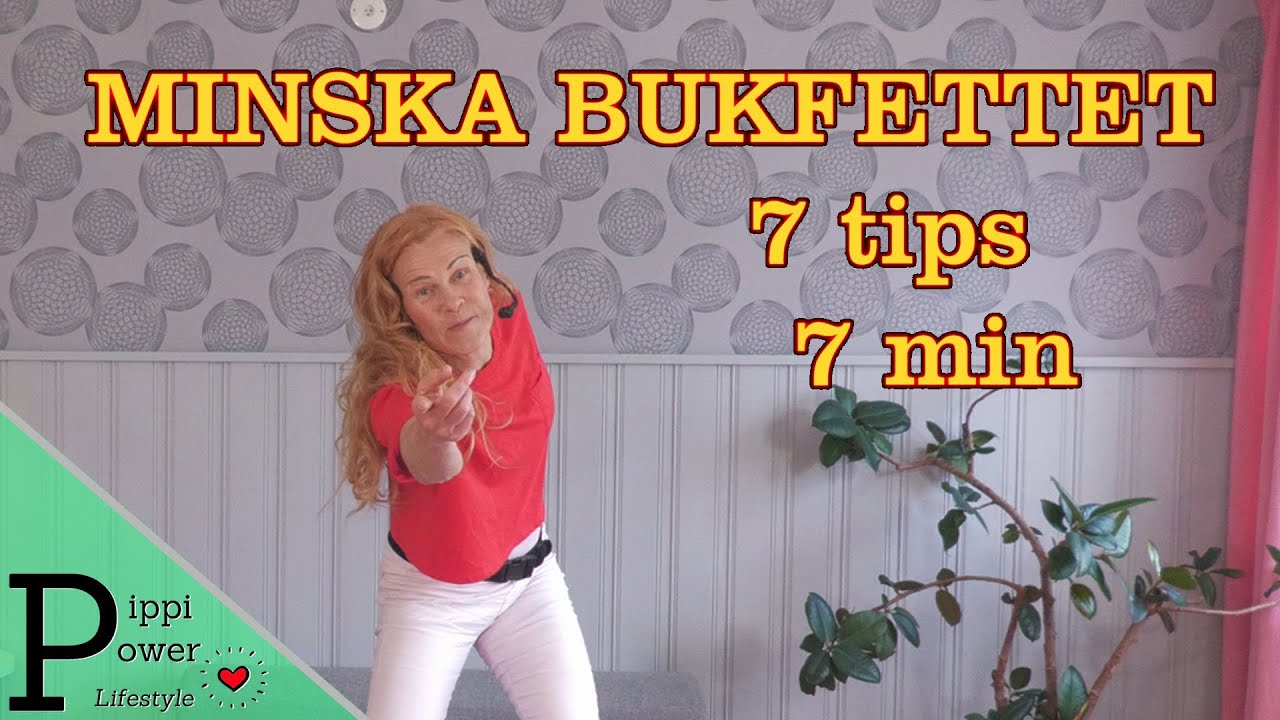 7 minuter & 7 tips för att minska bukfett, kondition, stående övningar Microvanor- vanor som består