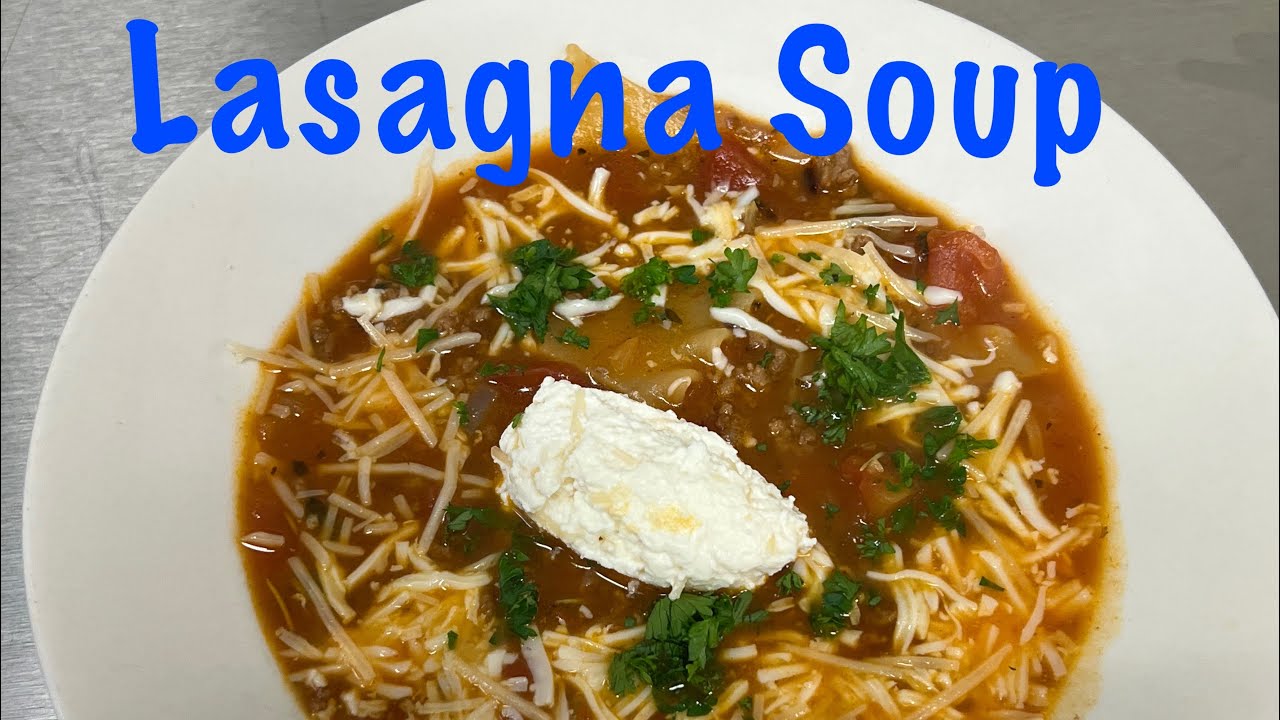 How to make Lasagna Soup